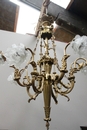 style Chandelier in Bronze, France 19th century