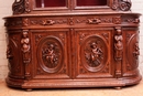 Hunt style Cabinet in Oak, France 19th century