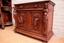 Hunt style Cabinet in Oak, France 19th century