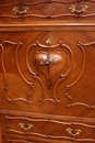 Louis XV style Secretary desk in Walnut, France 19th century
