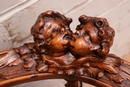 Renaissance style Sofa in Walnut, France 19th century