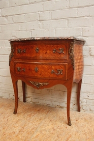 Chest of drawers with marble top