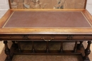 Henri II style Desk table in Walnut, France 19th century