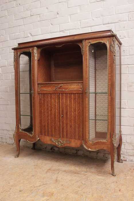 Display cabinet with bronze