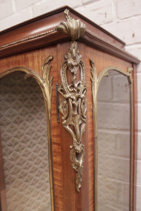 Display cabinet with bronze