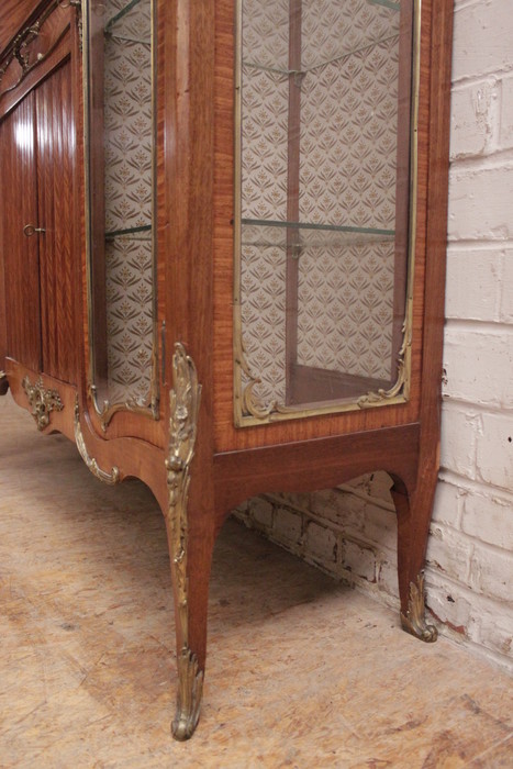 Display cabinet with bronze