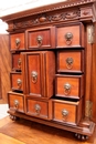 Renaissance style Juwelery armoire in Walnut, France 19th century