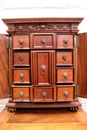 Renaissance style Juwelery armoire in Walnut, France 19th century