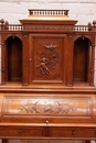 Renaissance style Desk in Walnut, France 19th century