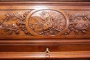 Renaissance style Desk in Walnut, France 19th century