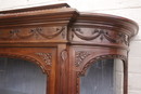 Louis XVI style Display cabinet in Walnut, France 19th century