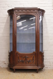 Eexceptional rounded Louis XVI display cabinet by BELLANGER PARIS