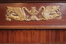 Empire style Display cabinet in mahogany and bronze, France 1900