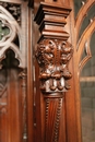 style Exceptional 10pc monumental gothic walnut office set