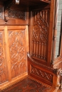 style Exceptional 10pc monumental gothic walnut office set