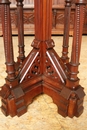 style Exceptional 10pc monumental gothic walnut office set