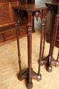 style Exceptional 10pc monumental gothic walnut office set