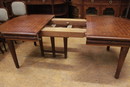 Louis XVI style Dinning set in mahogany , Belgium 1900