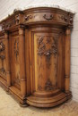 style Dinning set in Walnut, France 1900