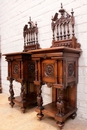 Renaissance style Bedroom in Walnut, France 19th century