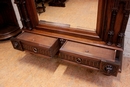 Renaissance style Bedroom in Walnut, France 19th century