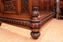 Renaissance style Bedroom in Walnut, France 19th century