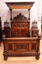 Renaissance style Bedroom in Walnut, France 19th century