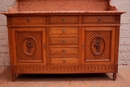 Louis XVI style Bedroom in Oak, Belgium 19th century