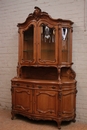 Louis XV style Cabinet in Oak, Belgium 19th century
