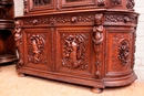 Hunt style Cabinet in Oak, France 19th century