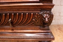 Renaissance style Bookcase in Oak, France 19th century