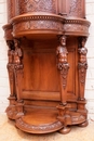 Renaissance style Cabinet in Walnut, France 19th century