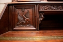 Renaissance style Desk in Walnut, France 19th century