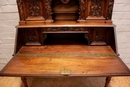 Renaissance style Desk in Walnut, France 19th century