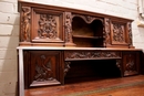 Renaissance style Desk in Walnut, France 19th century