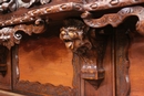 Renaissance style Cabinet in Walnut, italie 19th century