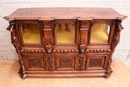 Renaissance style Display cabinet in Walnut, France 19th century
