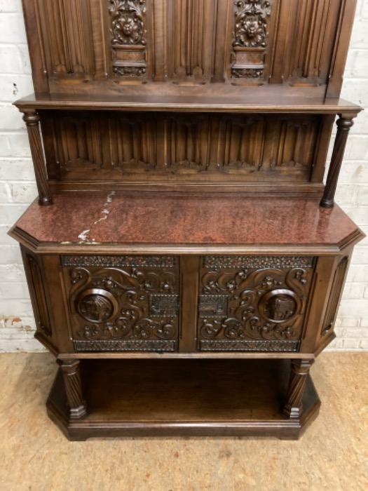 Exceptional gothic dinning set in walnut