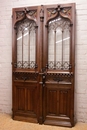 Gothic style Door in Walnut, France 19th century
