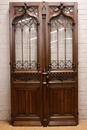 Gothic style Door in Walnut, France 19th century