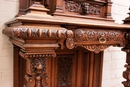 Renaissance style Cabinet in Walnut, France 19th century