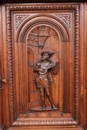 Renaissance style Cabinet in Walnut, France 19th century