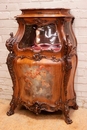 Louis XV style Display cabinet in Walnut, France 19th century
