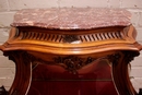 Louis XV style Display cabinet in Walnut, France 19th century