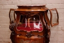 Louis XV style Display cabinet in Walnut, France 19th century