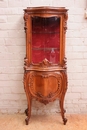 Louis XV style Display cabinet in Walnut, France 19th century