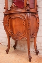 Louis XV style Display cabinet in Walnut, France 19th century