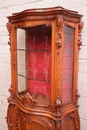 Louis XV style Display cabinet in Walnut, France 19th century