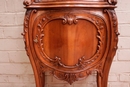 Louis XV style Display cabinet in Walnut, France 19th century