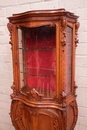 Louis XV style Display cabinet in Walnut, France 19th century